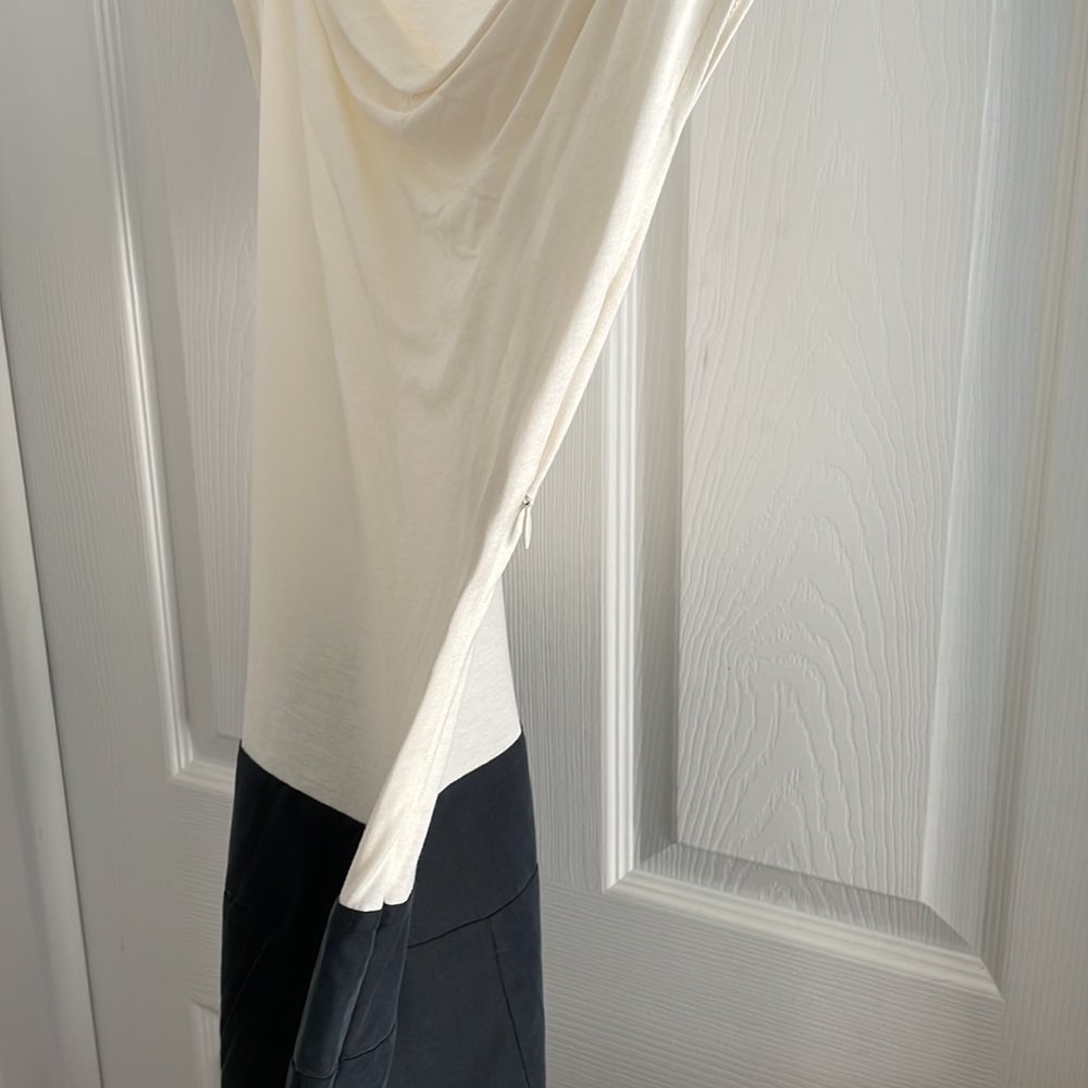 Ann Taylor loft cowl neck 2 toned dress - Picture 3 of 3